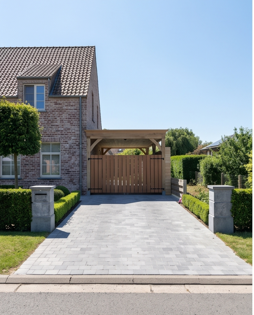 Carport met poort